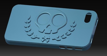 iphone 4s skull case vol2 pinshape iphone4s 3d print model - Mito3D