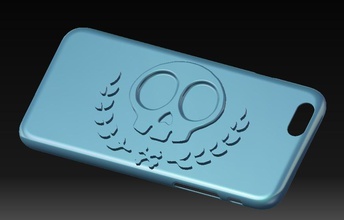 iphone 6s skull case vol2 pinshape -case iphone-6s 3d print model - Mito3D