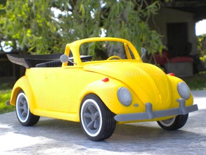 beetle cabriolet pinshape 3dmodel 3d print model - Mito3D