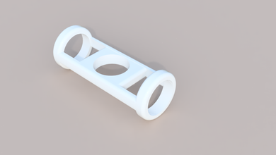 fidget giratório pinshape 22mm rolamento spinner 3d print model - Mito3D