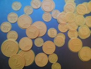 playtime pinshape brinquedo moeda token moedas 3d design 3d print model - Mito3D