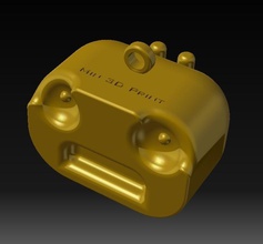 robo-keychain min3dprint pinshape robot keychain 3d print model - Mito3D