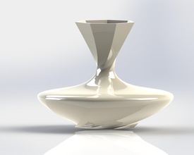 vase twist pinshape twisted 3d print model - Mito3D