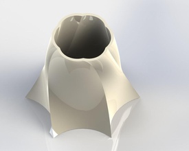 vase shape pinshape 3d-design 3d print model - Mito3D