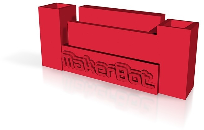makerbot iphone stand penna titolare materie plastiche pinshape disegno 3d 3D print model - Mito3D