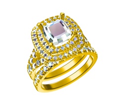 3d cad model bridal ring set stl format pinshape wedding engagement model- jewelry 3d print model - Mito3D