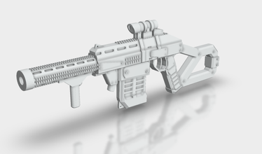 submachinegun pinshape tüfek shooter silah ordu hafif makineli 3d print model - Mito3D