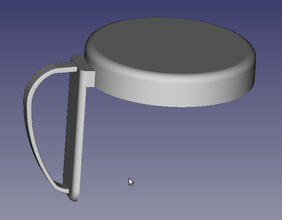 nutribullet lid handle pinshape -lid 3d print model - Mito3D