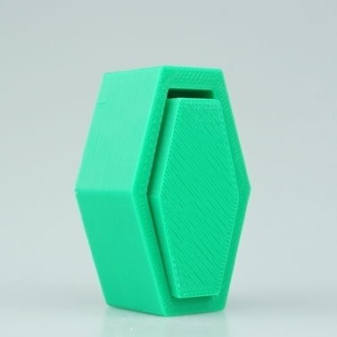 coffin shaped box pinshape 3d-design 3D print model - Mito3D
