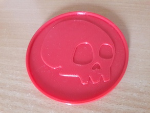 coaster skull - 3 pinshape coasters 3d print model - Mito3D