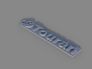 vw touran Schlüsselanhänger pinshape 3d design 3d print model - Mito3D