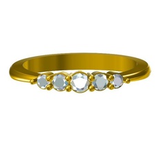 Modelo cad 3d mulheres anel casamento pinshape jóias modelo stl noivado 3d print model - Mito3D
