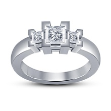 exklusive Hochzeits ring design 3d cad Modell stl format pinshape engagement Hochzeit Schmuck 3d print model - Mito3D