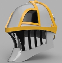 Eisen Musketier Stümperei Helm final fantasy xi pinshape 3d design 3d print model - Mito3D