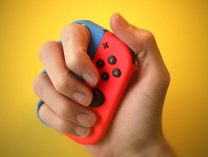 joycon & knuckles pinshape video-games videogames video game videogame joycon-grip joy-con switch nintendo arms nintendo-switch 3d print model - Mito3D