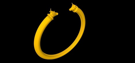 bracelet pinshape joia artifact 3d print model - Mito3D