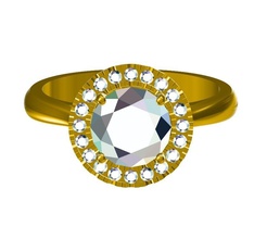3d jewelry cad model engagement ring pinshape stl wedding model- 3d print model - Mito3D