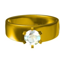 jewelry 3d cad model womens wedding ring pinshape model- engagement stl 3d print model - Mito3D