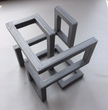 cube01 pinshape pied table 3d print model - Mito3D