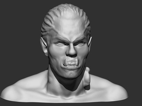moderno vampiro pinshape busto criatura monstro 3d print model - Mito3D