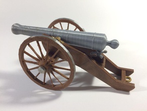 guerra civil campo canhão kit modelo pinshape 3d design 3d print model - Mito3D