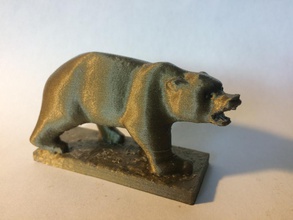 grizzly bear estátua universidade califórnia berkeley pinshape 3d design 3d print model - Mito3D
