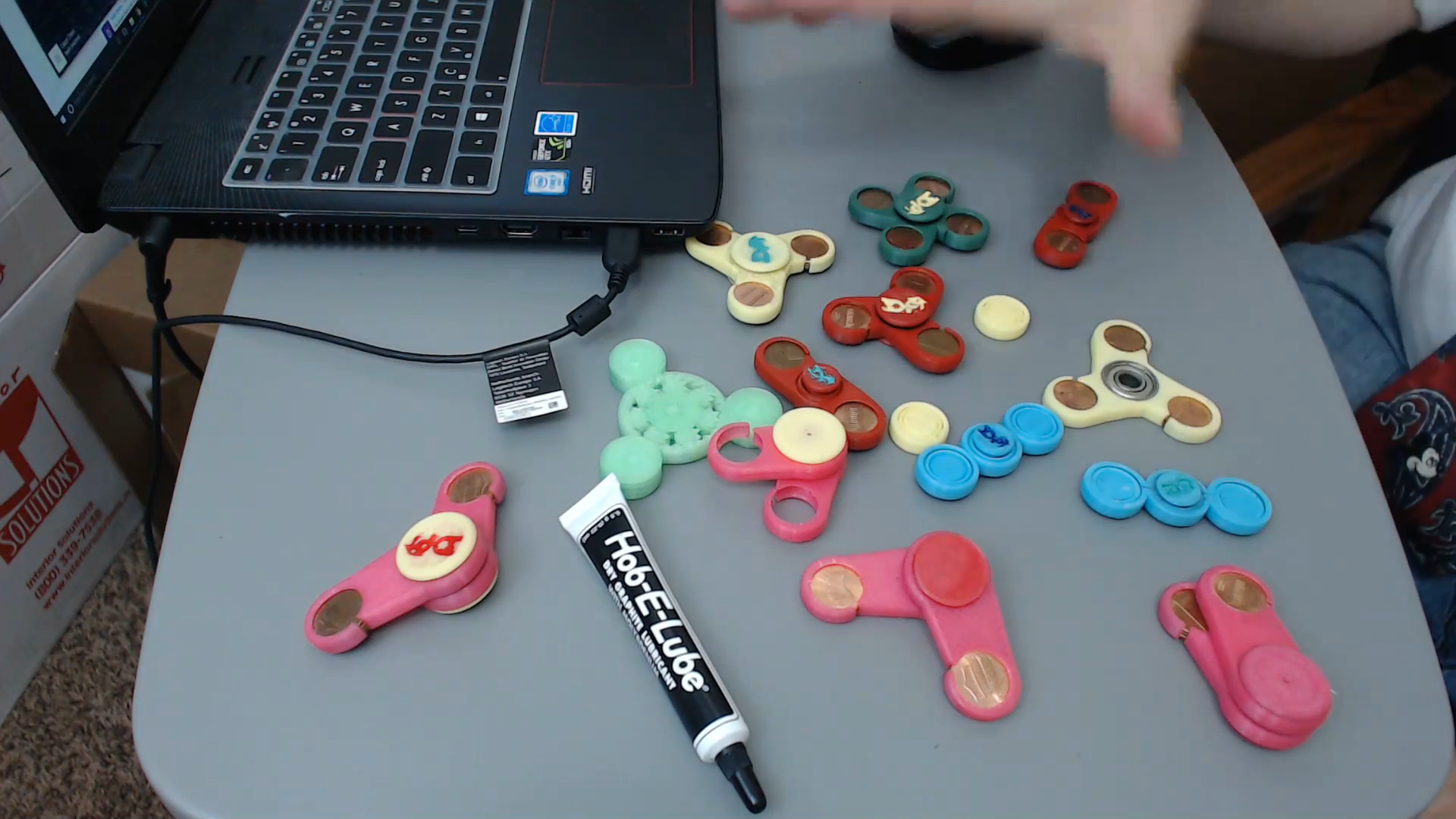 double penny fidget spinner pinshape 3D print model - Mito3D