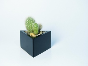 prisma planter pinshape dodecahedron math succulents cactus home-decor interior design pen-holder elegant modern 3d print model - Mito3D