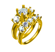 3d bijoux modèle cao bague mariage format stl pinshape Cao fiançailles 3d print model - Mito3D