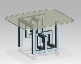 cube02 pinshape tabela perna 3d print model - Mito3D