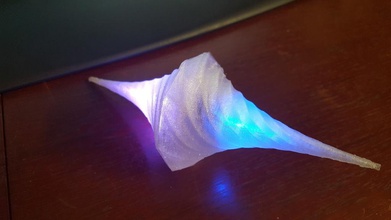 spiral lamba pinshape açtı parti ışık rgb meşale led lambaları gölge abajur lampe lambalar 3d print model - Mito3D