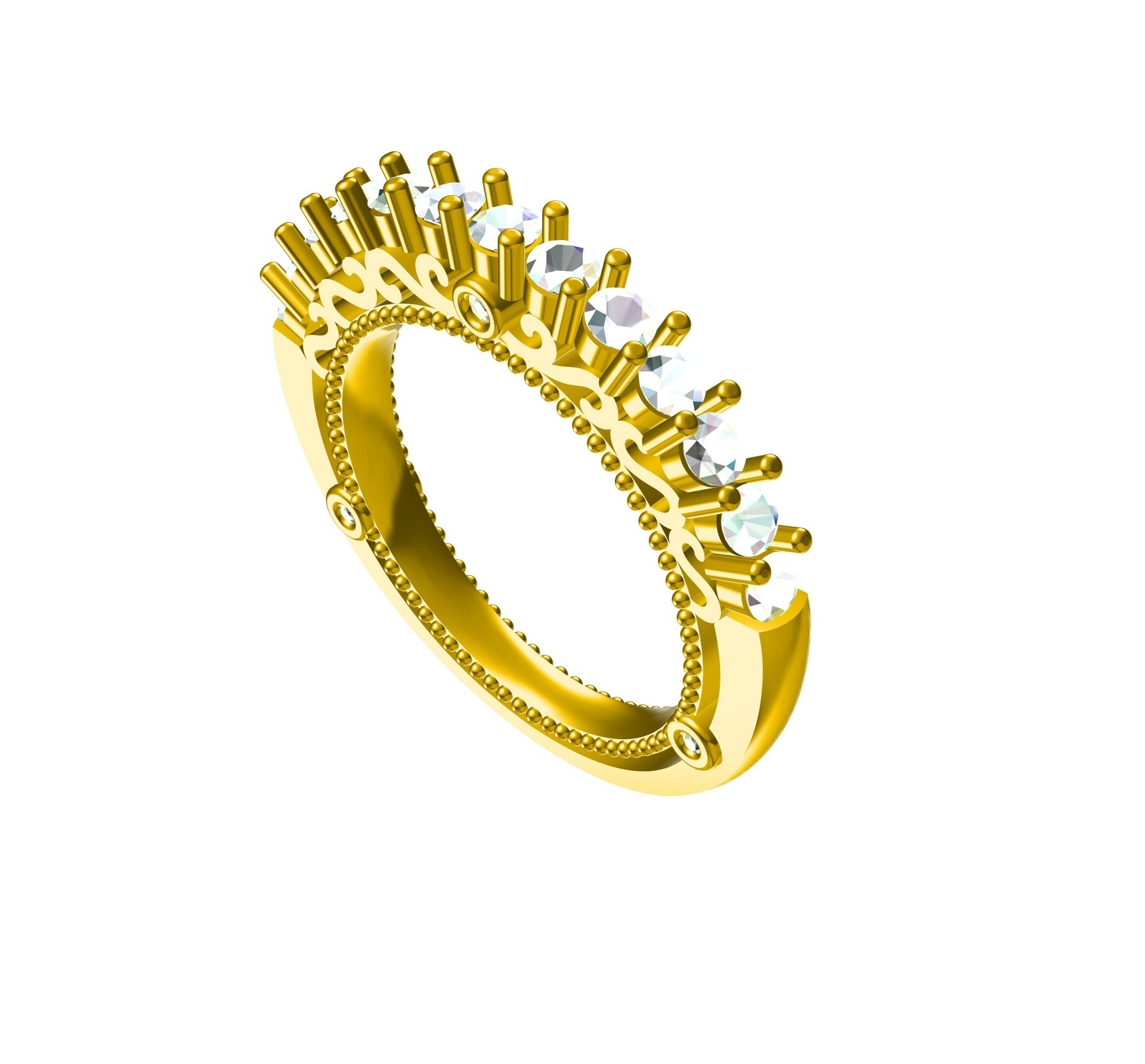 womens banda casamento 3d cad arquivo stl formato pinshape jóias modelo Modelo anel noivado 3D print model - Mito3D