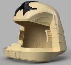 battlestar galactica colonial viper pilot helmet pinshape 3d-design 3d print model - Mito3D
