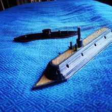 uss monitor css virginia pinshape wargames giochi guerra 3d print model - Mito3D