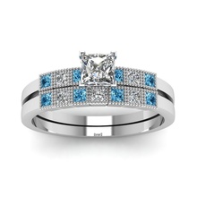 gioielli modello cad 3d bellissimo anello nuziale set pinshape Modello fidanzamento nozze stl 3d print model - Mito3D