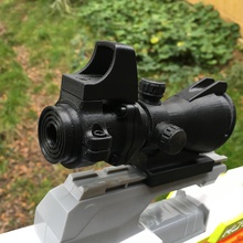 pistolet nerf portée acog vue pinshape l'accessoire arme feu jouet hybride reddot nerfgun 3d print model - Mito3D