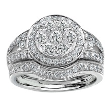 gioielli modello cad 3d wedding bridal set anelli pinshape Modello anello fidanzamento nozze stl 3d print model - Mito3D