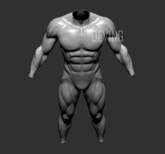 batman Muskel Körper suit cosplay pinshape doj bvs justiceleague cosplayerin prop design contest Anzug bodybuilder 3d print model - Mito3D