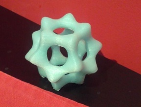dodecahedral isosurface pinshape dodecahedron matematik 3d tasarım 3d print model - Mito3D