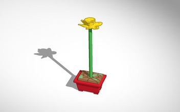 Nergis bitki pot modeli pinshape 3d tasarım 3d print model - Mito3D