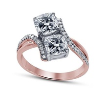 exclusif bague mariage conception modèle cao 3d stl format pinshape l'anneau l'engagement cad bijoux 3d print model - Mito3D