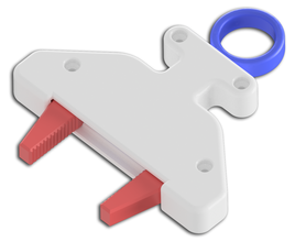 paralel çene tutma pinshape yarışma mekanik tasarım dişli raf pinyon gripper 3d print model - Mito3D