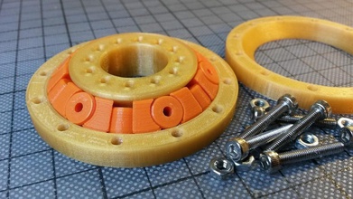 slew bearing conic spacers parametric design fusion pinshape 3d-design 3d print model - Mito3D