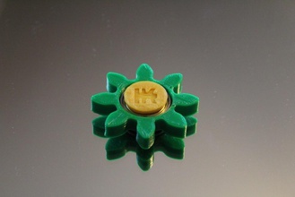 gear flower spinner pinshape 3d-design 3d print model - Mito3D
