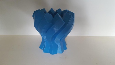 twisted esagono colum pot vaso 2 pinshape disegno 3d 3d print model - Mito3D