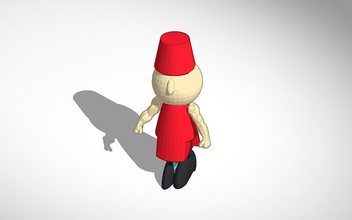 muscoloso fezz gnome pinshape gnomi 3d print model - Mito3D