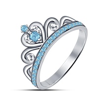 3d jewelry cad model beautiful crown ring pinshape stl wedding engagement model- 3d print model - Mito3D
