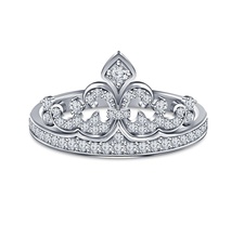 bijoux modèle 3d couronne anneau pinshape l'engagement l'anneau mariage stl cad 3d print model - Mito3D