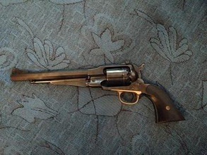 remington 1885 revolver élément pinshape armes feu 3d print model - Mito3D