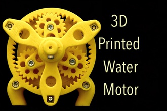 Wasser motor pinshape mechanical design contest Planeten Getriebe Gang watermotor 3d print model - Mito3D